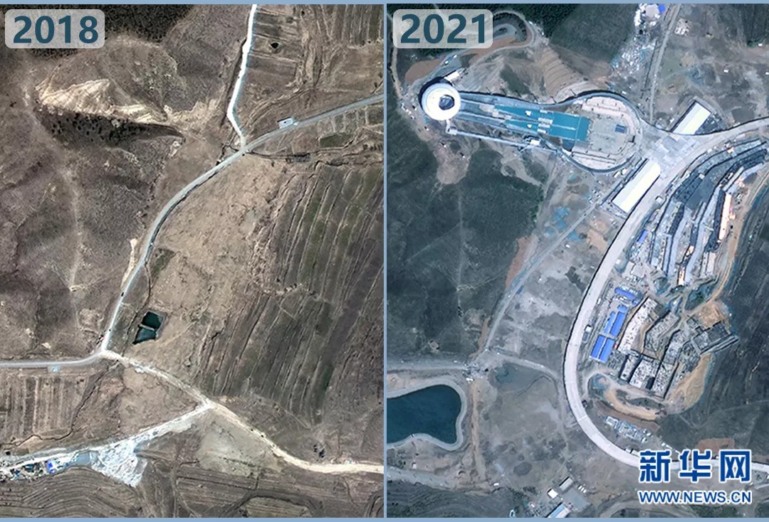 衛(wèi)星見證，這里如何變身“冬奧小城”