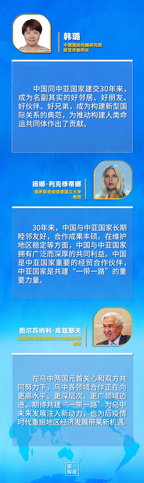 第一報(bào)道 | 建交三十年，習(xí)主席這樣評(píng)價(jià)與中亞五國(guó)關(guān)系