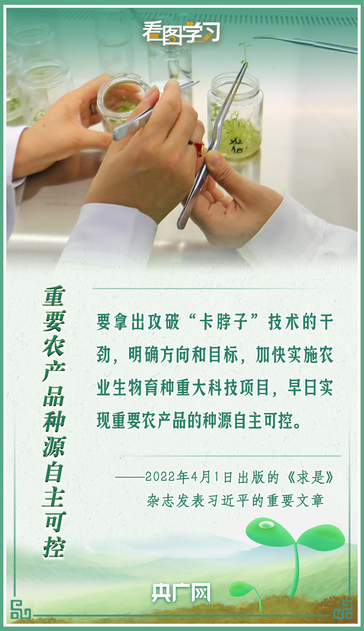 看圖學習|牢記總書記叮囑 攥緊種子端牢飯碗