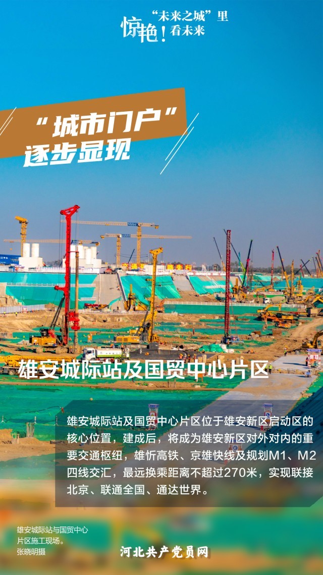 未來之城看未來 雄安城際站與國貿(mào)中心