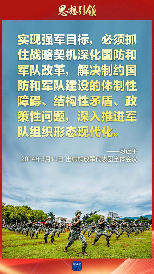 思想引領｜兩會上，習主席這樣談強軍之路