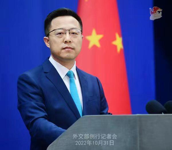 外交部發(fā)言人趙立堅(jiān)。 薛偉 攝