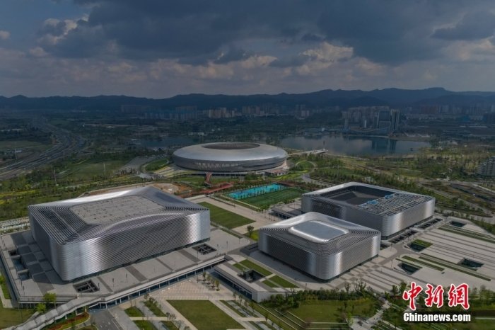 資料圖：航拍成都大運(yùn)會(huì)主場(chǎng)館。<a target='_blank' href='/' _fcksavedurl='/'><p  align=