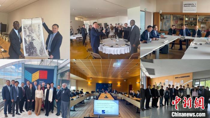 圖為法國(guó)站訪問留影?！“不沾髮W(xué)供圖。