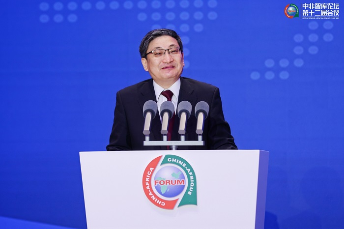 中國政府非洲事務(wù)特別代表劉豫錫在中非智庫論壇第十二屆會議開幕式上發(fā)表致辭。主辦方供圖