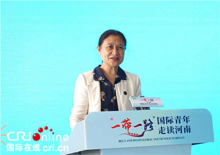 中國人民對外友好協(xié)會二級巡視員李冬梅致辭。賈親親 攝