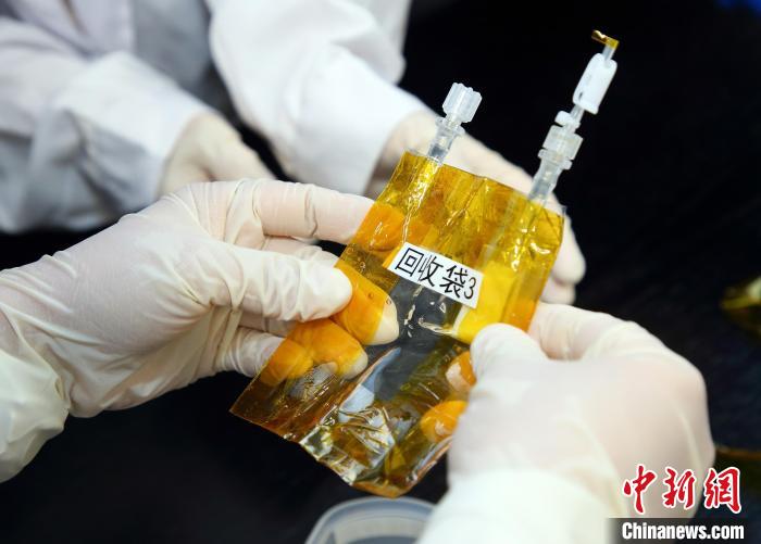 隨神舟十五號(hào)返回地面的空間科學(xué)實(shí)驗(yàn)樣品。　中科院空間應(yīng)用中心 供圖