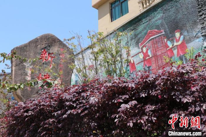 臺灣上趣開新團隊改造蕉城區(qū)八都鎮(zhèn)新樓村時融入畬族元素?！●易訌?供圖