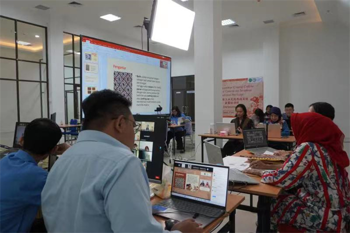 活動現(xiàn)場。供圖：印尼三一一大學孔子學院