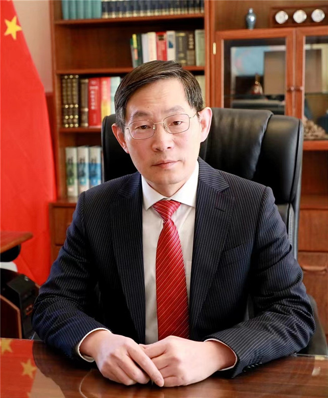 中國駐烏拉圭大使黃亞中。 中國駐烏拉圭大使館供圖