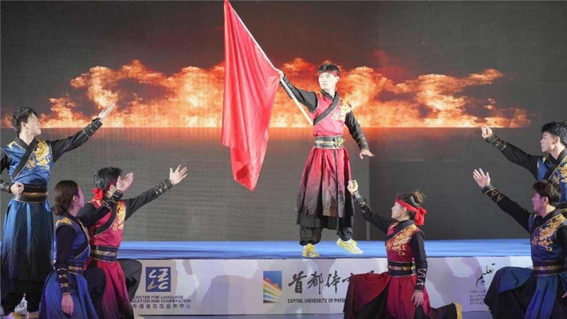 圖為“華夏風 功夫情”演出場景，中國駐阿聯(lián)酋大使館供圖