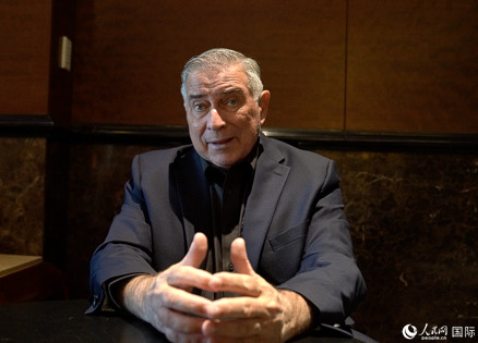 美中航空遺產(chǎn)基金會(huì)主席杰弗里·格林接受人民網(wǎng)專訪。 人民網(wǎng) 趙瞳攝