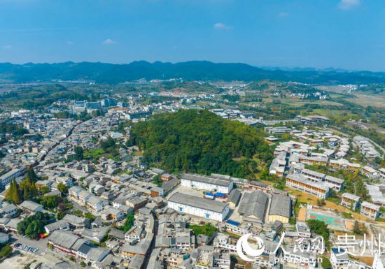 航拍舊州古鎮(zhèn)。人民網(wǎng) 陽茜攝