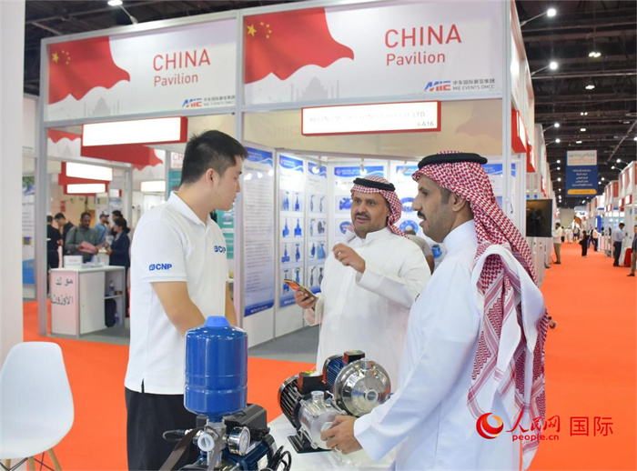 中企代表與外方嘉賓交流。人民網 塔里克·易卜拉欣攝