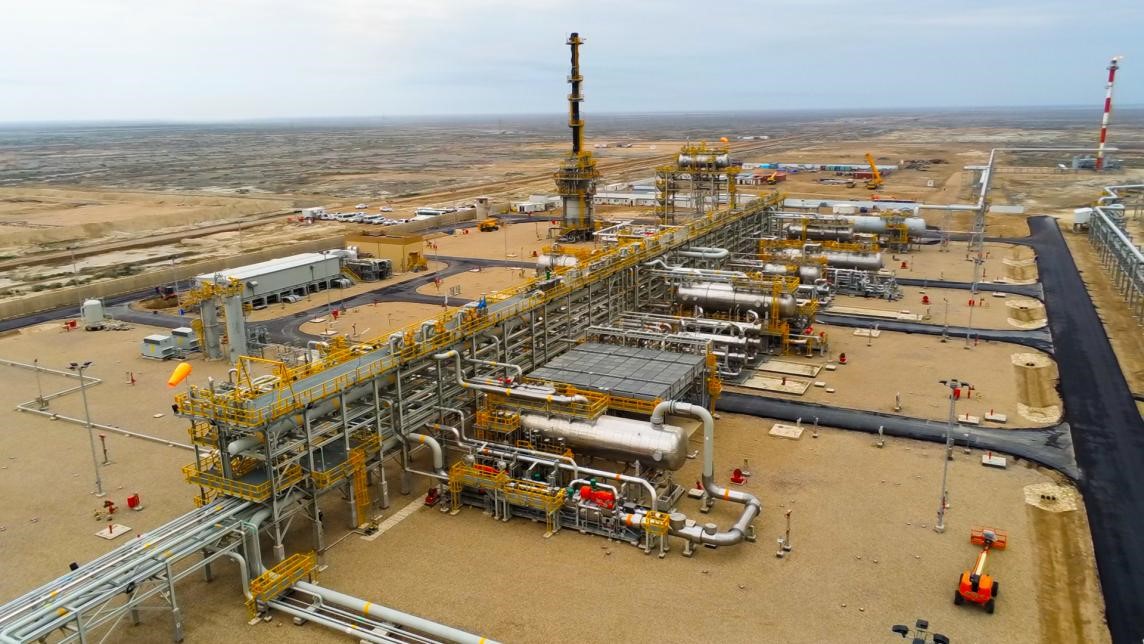 圖為西古爾納-1油田項(xiàng)目一景。中國(guó)石油（伊拉克）西古爾納公司供圖。