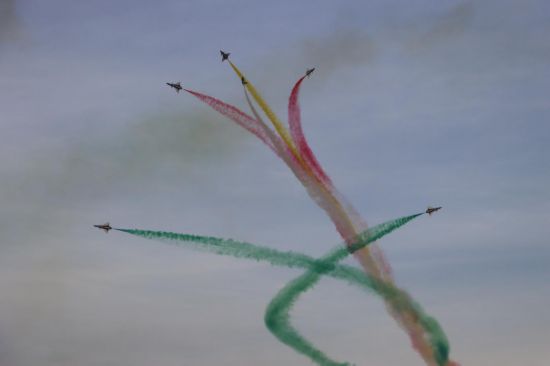 飛行表演現(xiàn)場。高思峰 攝