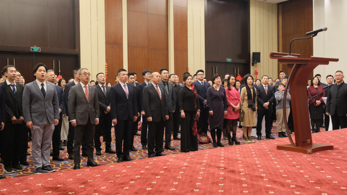 駐白俄羅斯使館2024年新春招待會現場。 駐白俄羅斯使館供圖