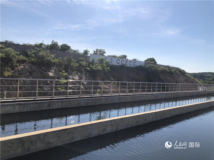 由中國土木工程（贊比亞）有限公司承建的卡夫河供水項(xiàng)目。人民網(wǎng)記者 黃培昭攝