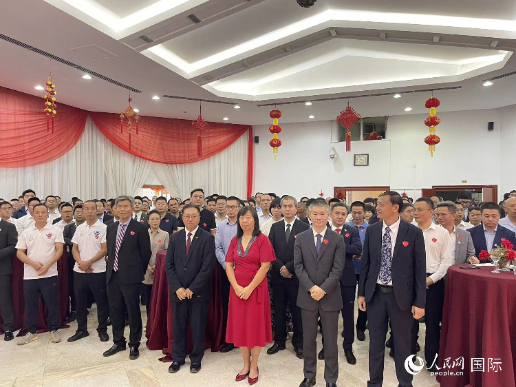 駐尼日利亞使館春節(jié)招待會現(xiàn)場。人民網(wǎng)記者 姜宣攝