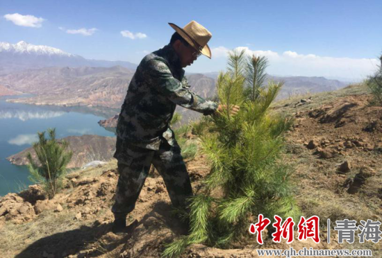 圖為尖扎干部職工生態(tài)建設和環(huán)境保護現(xiàn)場。尖宣 供圖