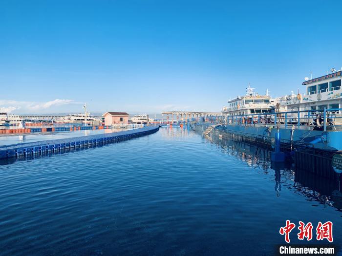 圖為青海湖一角。(資料圖) 張傲 攝