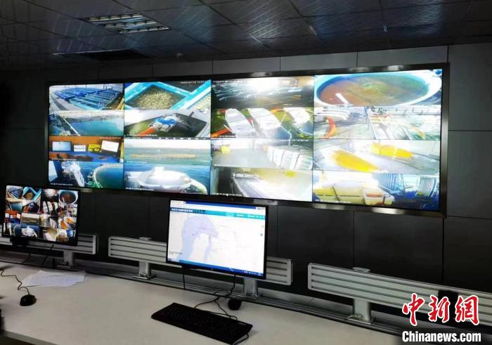 資料圖為生產(chǎn)平臺實時監(jiān)控視頻實現(xiàn)高速率、低時延回傳?！∏嗪Ｒ苿雍Ｄ戏止竟﹫D