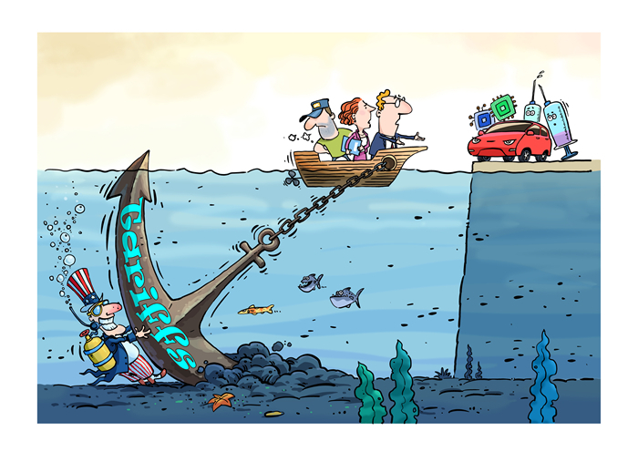 漫畫作者：馬宏亮（人民網(wǎng)版權(quán)圖片，未經(jīng)授權(quán)請勿轉(zhuǎn)載。）