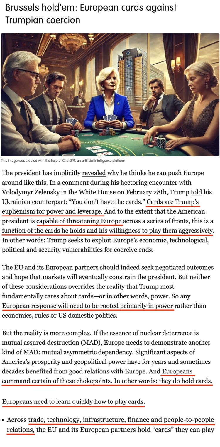 深觀察丨“只要團(tuán)結(jié)，歐盟反制美國(guó)的王牌很多”