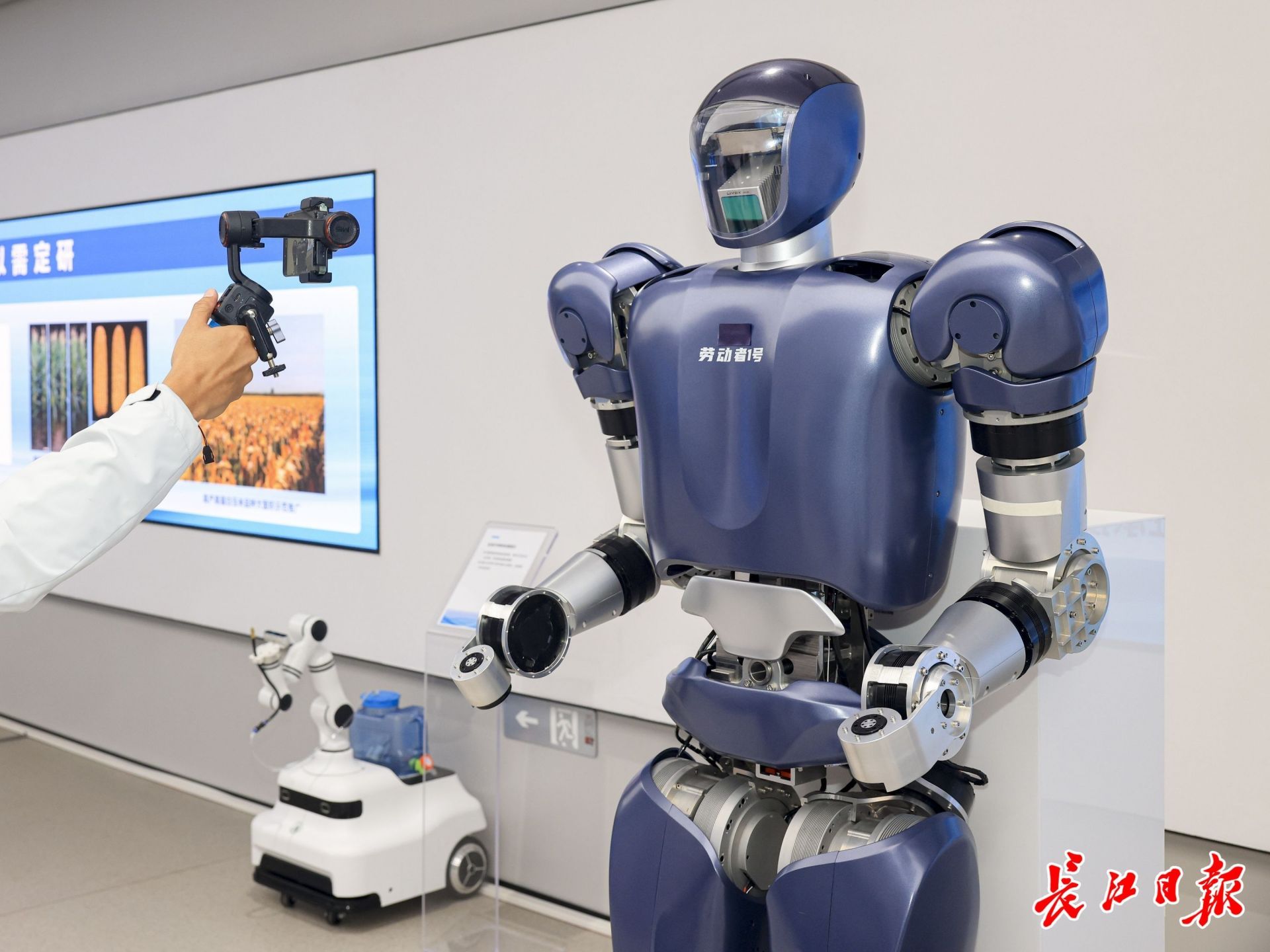 格藍若人形機器人。長江日報記者胡冬冬 攝