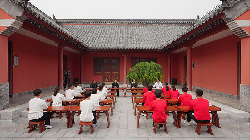 “一塊豆腐話清廉”思政課。滁州市委網(wǎng)信辦供圖