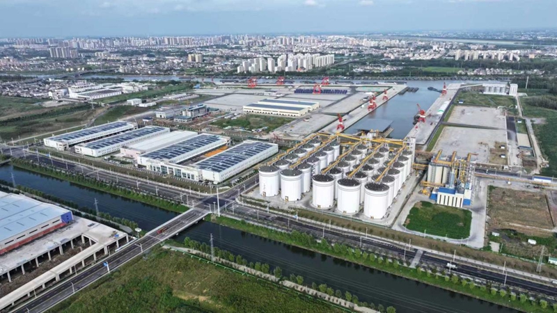 航拍黃碼港產(chǎn)業(yè)園。蔣童攝