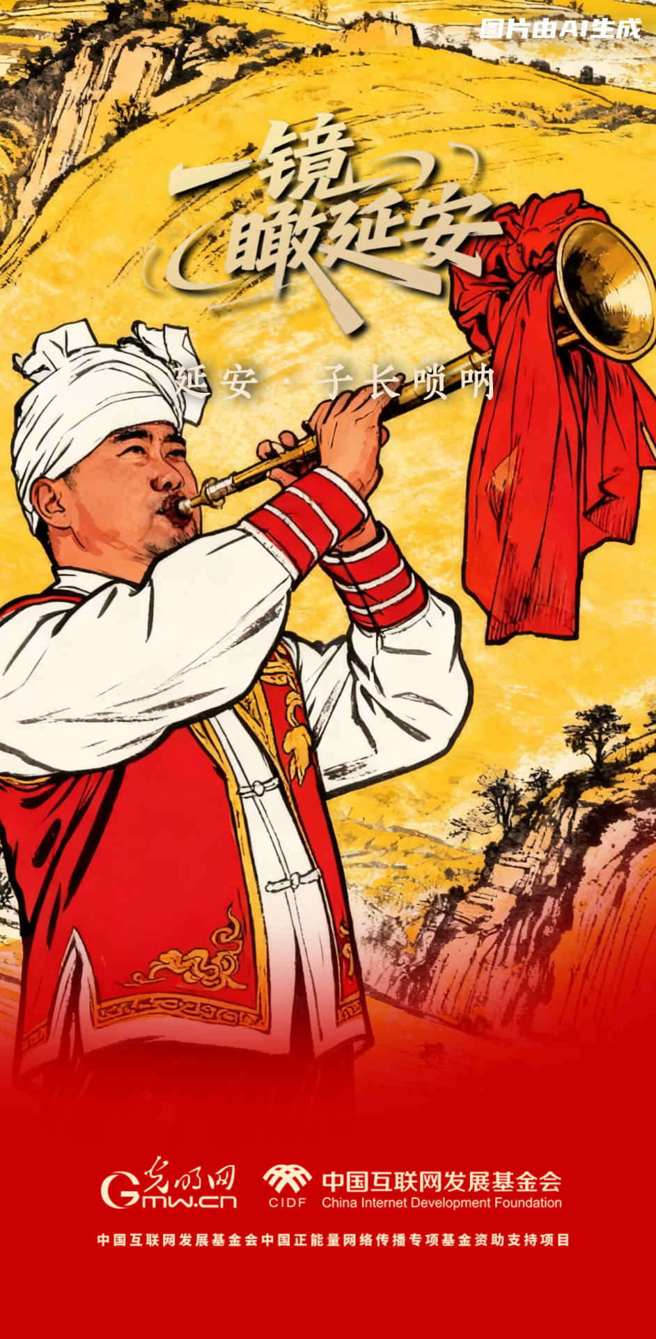 【一鏡瞰延安·AI海報(bào)】跟著這些非遺文化，感受老區(qū)風(fēng)土人情