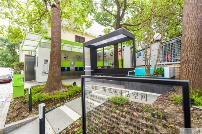 上海市瑞虹二期小區(qū)的低碳生活空間。本報記者 邢千里攝