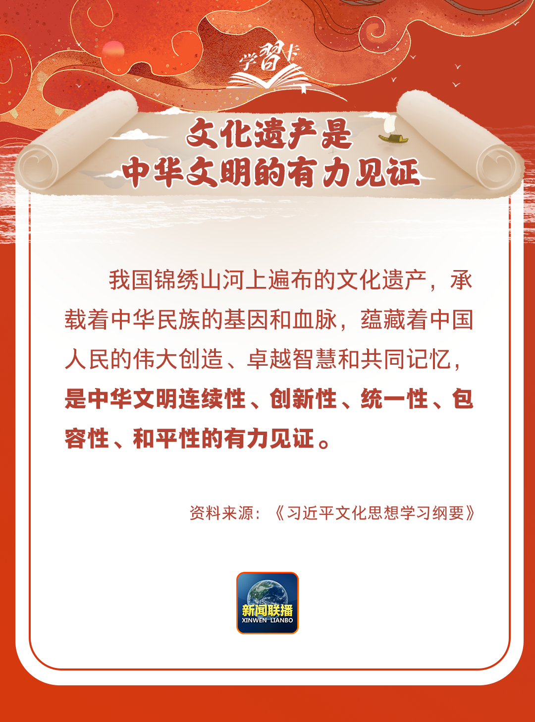 學(xué)習(xí)卡丨守護(hù)好中華民族的文化瑰寶！