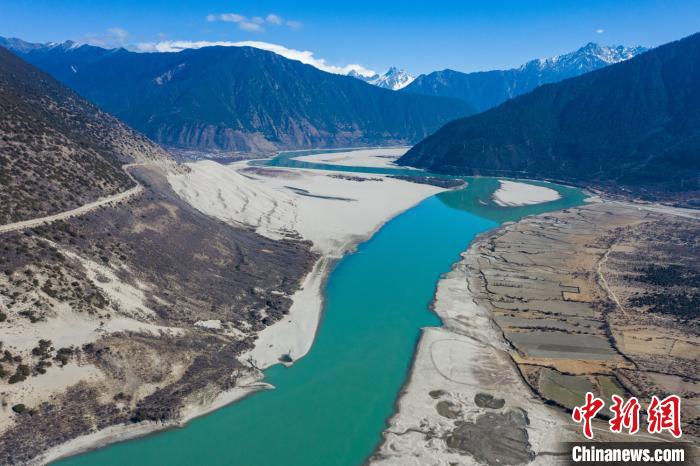 航拍米林丹娘佛掌沙丘景點(diǎn)?！『闻罾?攝