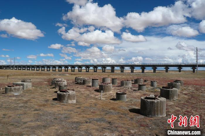 圖為中鐵西北院清水河樁基試驗(yàn)場(chǎng)。(資料圖) 中鐵西北科學(xué)研究院供圖