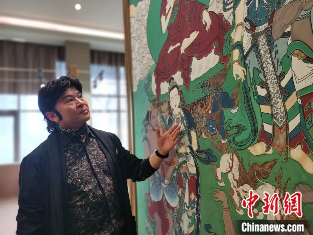 國家一級美術(shù)師劉觖。張?zhí)砀?攝