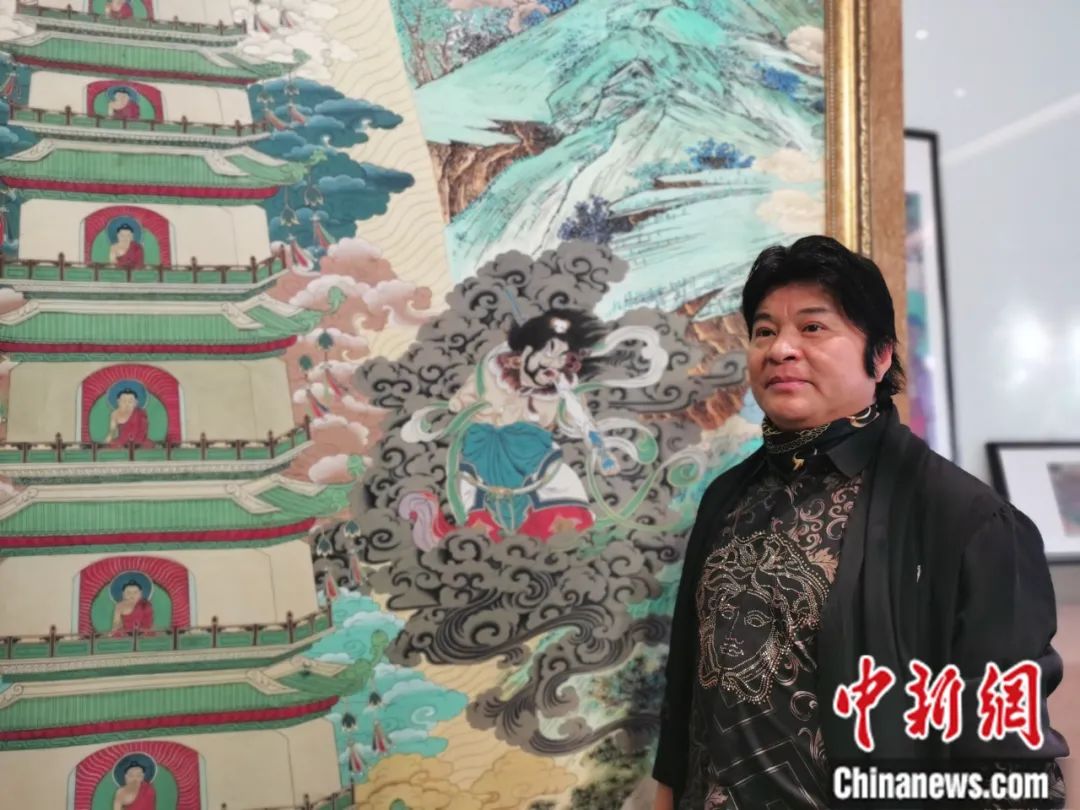 國家一級美術(shù)師劉觖。張?zhí)砀?攝