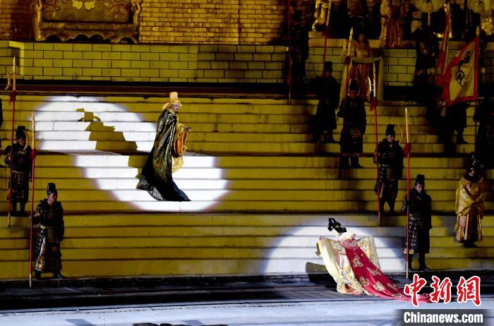 3月17日，西藏拉薩，《文成公主》大型史詩(shī)劇演出現(xiàn)場(chǎng)?！±盍?攝