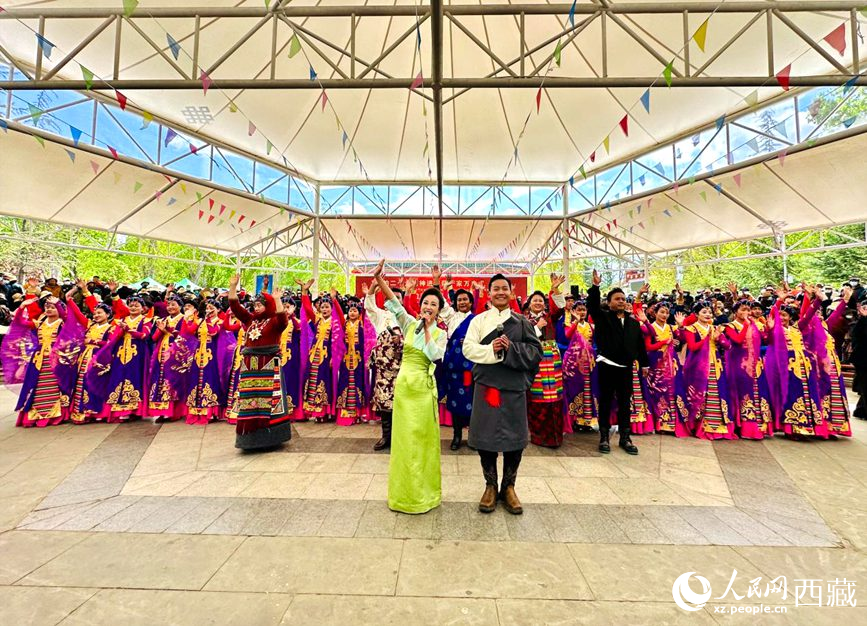 演出活動(dòng)結(jié)束。人民網(wǎng) 次仁羅布攝