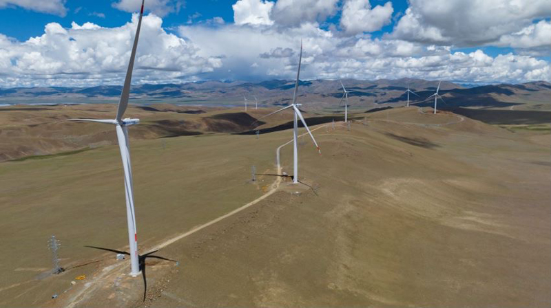 西藏措美哲古風電場。受訪者供圖
