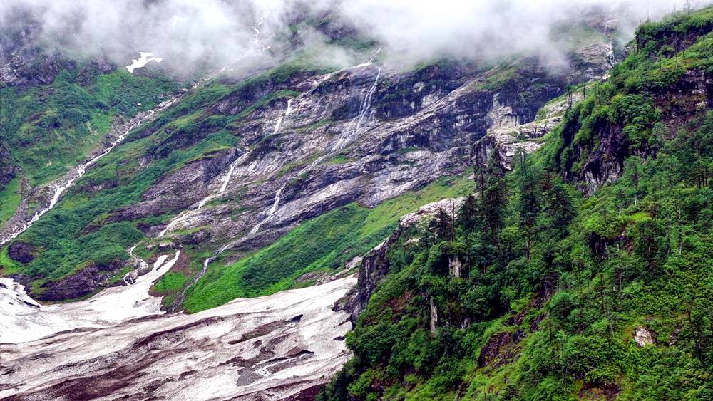 磅礴的河流滋養(yǎng)著山間草木。張澤坤攝