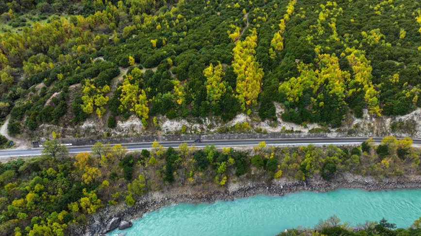 去往墨脫的路上，秋色正明。張澤坤攝