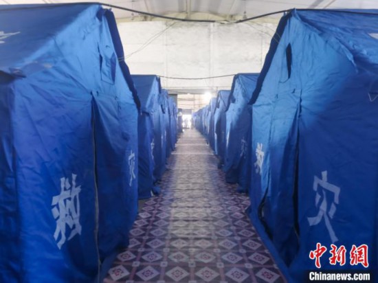 那曲火車站集中健康監(jiān)測點?！≈袊F路青藏集團有限公司拉薩車務(wù)段 供圖