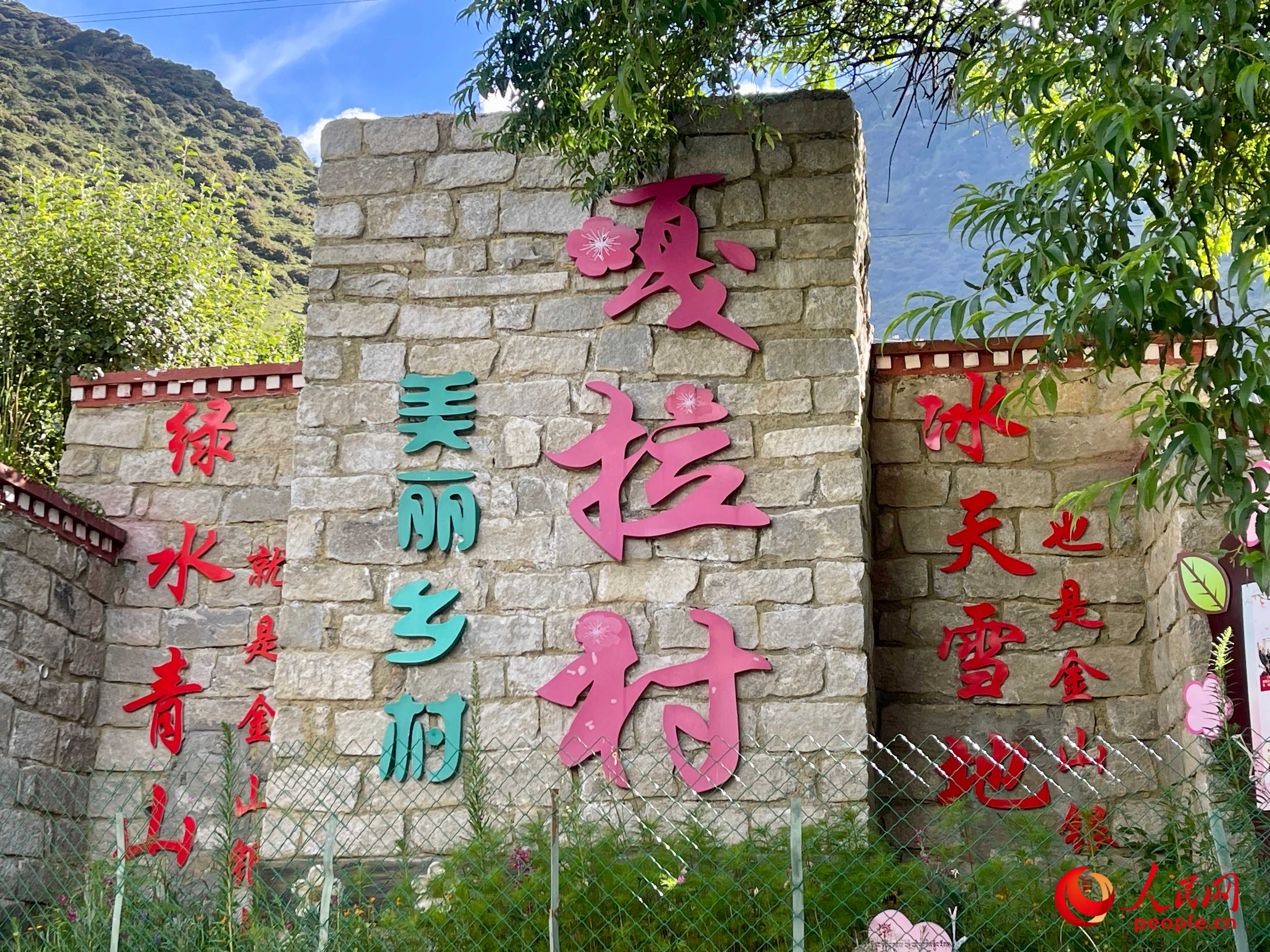 林芝鎮(zhèn)嘎拉村。人民網(wǎng) 周靜圓攝